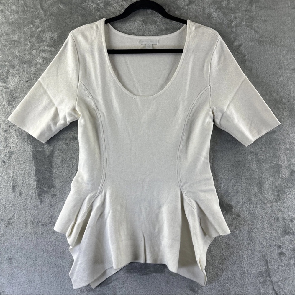 New York & Company Sweater Women’s M White.